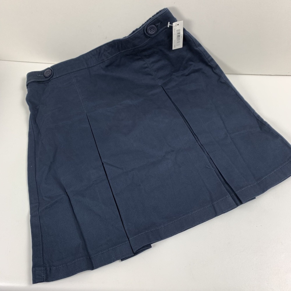 Amazon‎ Essentials Girls XXL 14-16 Plus Navy Blue Pleated School Uniform Skort